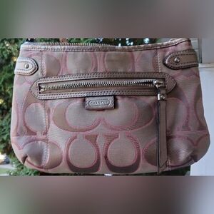 Coach handbag with glitter outlined Cs